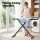 Artiss Foldable Ironing Board with Iron Rest Heavy Duty Steel Mesh Adjustable 72–88cm Height 7 Settings
