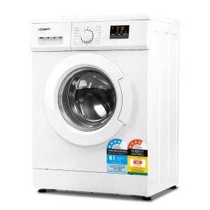 Devanti 8kg Front Load Washing Machine, 15 Programmes, Quick Wash, 24h Delay, 1400rpm, Child Lock, LED Display