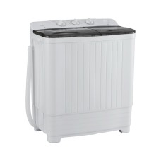 Devanti 4.5KG Twin Tub Portable Washing Machine, Compact & Lightweight, 300W Wash, 3KG Spin, No Installation Needed