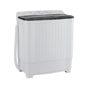 Devanti 4.5KG Twin Tub Portable Washing Machine, Compact & Lightweight, 300W Wash, 3KG Spin, No Installation Needed
