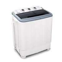 Devanti 5KG Portable Twin Tub Washing Machine, Lightweight & Spin-Dry, Ideal for Camping & Travel, 1-Year Warranty