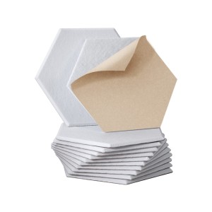 Alpha Acoustic Foam Panels, High-Density Soundproofing, 35x30x0.9cm, White, 12pcs, Noise Absorption, Easy Install