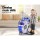 Keezi 11-Piece Kids Drum Set in Blue - Non-Toxic, EN71 Certified, Easy Assembly, Ages 3+, Includes Seat & Drum Sticks