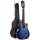 Alpha 34 Inch Classical Guitar, Wooden Body, Blue, Nylon Strings, Beginner Bundle w/ Stand, Picks, Bag, Capo