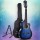 Alpha 34 Inch Classical Guitar, Wooden Body, Blue, Nylon Strings, Beginner Bundle w/ Stand, Picks, Bag, Capo