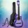Alpha 34 Inch Classical Guitar, Laminated Linden, Purple, Nylon String, Beginner Set with Stand & Accessories