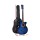 Alpha 38 Inch Acoustic Guitar, Wooden Body, Steel Strings, Full Size, Blue, w/ Stand, Strap, Bag, Capo & Extras
