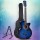 Alpha 38 Inch Acoustic Guitar, Wooden Body, Steel Strings, Full Size, Blue, w/ Stand, Strap, Bag, Capo & Extras