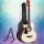 Alpha 38" Left-Handed Acoustic Guitar, Wooden Body, Steel Strings, Stand Included, Perfect for Left-Handed Players