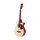 Alpha 38 Inch Acoustic Guitar, Laminated Linden, Wood Color, 96x36x8.5cm, Steel Strings, Full Size Cutaway Design