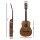 Alpha 31" Portable Steel String Acoustic Guitar, Natural Finish, Bass Plywood Body, Poplar Neck, Bonus Gig Bag