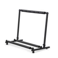 Alpha 5 Space Folding Guitar Stand Rack Holder Display | Iron Construction, Foam Padding, Adjustable Feet, 87x47x73cm