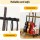 Alpha 5 Space Folding Guitar Stand Rack Holder Display | Iron Construction, Foam Padding, Adjustable Feet, 87x47x73cm