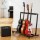 Alpha 5 Space Folding Guitar Stand Rack Holder Display | Iron Construction, Foam Padding, Adjustable Feet, 87x47x73cm