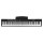 Alpha 88-Key Foldable Electronic Piano Keyboard, Black, 127cm, Touch-Sensitive, Bluetooth, MIDI-USB, Carry Bag Included