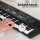 Alpha 61-Key Black Digital Piano Keyboard for Kids with LED Display, 100 Rhythms, 100 Tones, and Microphone Included