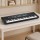 Alpha 61-Key Black Digital Piano Keyboard for Kids with LED Display, 100 Rhythms, 100 Tones, and Microphone Included