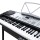 Alpha 61-Key Electronic Piano Keyboard, Silver, Beginner-Friendly, with Stand, LED Display, 255 Rhythms & Timbers