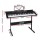 Alpha 61-Key Electronic Piano Keyboard with Stand, Digital Electric, LED Display, USB, Mic Input, Silent Practice