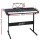 Alpha 61-Key Electronic Piano Keyboard with Stand, Lighted Keys, Black, 93x34x11cm, Digital Electric Music Instrument