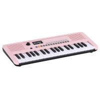 Alpha 37-Key Digital Piano Keyboard for Kids Beginners - Pink, Portable, with 3-Step Lessons, USB-C & Battery Powered