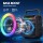 Alpha Portable Karaoke Machine with 2 Wireless Mics, Bluetooth 5.3, LED Lights, USB/AUX, 6.5
