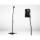 Alpha Speaker Stand Set, Steel, Adjustable 75-112cm, Black, Surround Sound, Studio & Home, Concealed Cable Management