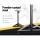 Alpha Speaker Stand, Steel, Adjustable 67-120cm, Black, 2pcs, Surround Sound Studio Home, Durable, Non-Slip Base