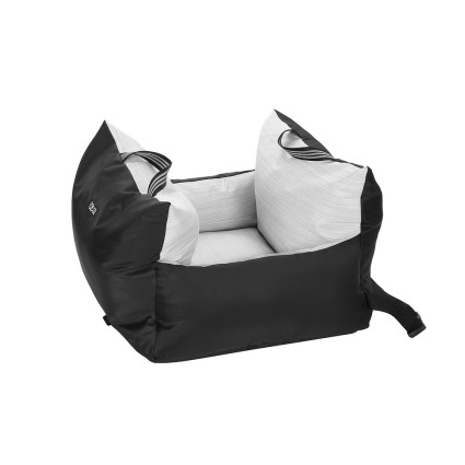 i.Pet Dog Car Seat Booster Cover - 2-in-1 Portable Bed, Waterproof Oxford Fabric, Non-Slip, 55x45x36cm, Safety Belt