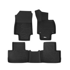 Weisshorn Car Rubber Floor Mats for Toyota RAV4 2019-2022 - Durable, Non-Slip TPR, Easy Clean, High Coverage Protection