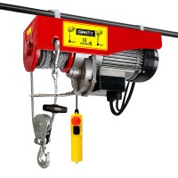 Giantz 1300W Electric Hoist Winch, 400/800KG Capacity, 20M Rope, Remote Control, Garage & Warehouse Lifting Solution