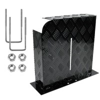 Alpen Outdoor Base 2mm Aluminium Diesel Heater Fuel Tank Cover for 10L 15L Left Mounting Options (Black)