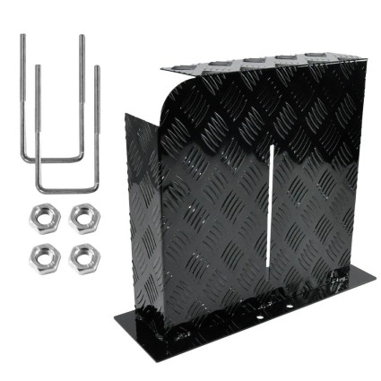 Alpen Outdoor Base 2mm Aluminium Diesel Heater Fuel Tank Cover for 10L 15L Left Mounting Options (Black)