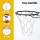 Everfit Heavy-Duty Basketball Net - Steel Chain, 50cm, 12 Hooks, Easy Assembly, 1-Year Warranty, Silver Finish