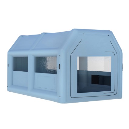 Giantz 4x3M Inflatable Spray Booth Car Paint Tent, 201D Oxford, 0.4mm PVC, Filter System, 750W Blower,