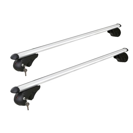 Giantz Universal Car Roof Rack: Adjustable 123cm Aluminium Cross Bars, Anti-Theft, 90kg Load, for SUVs & Utes