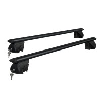 Giantz Universal Car Roof Racks, 126cm Aluminium Cross Bars, Anti-Theft, 90kg Load, Black, Fits Most Cars & SUVs