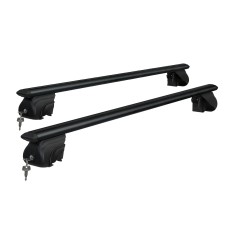 Giantz Universal Car Roof Racks, 126cm Aluminium Cross Bars, Anti-Theft, 90kg Load, Black, Fits Most Cars & SUVs