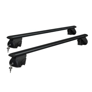 Giantz Universal Car Roof Racks, 126cm Aluminium Cross Bars, Anti-Theft, 90kg Load, Black, Fits Most Cars & SUVs