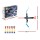 Keezi Kids Bow and Arrow Set 81cm with 6 Foam Arrows Lightweight Plastic Archery Toy for Ages 8+ Outdoor Indoor