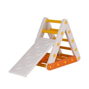 Keezi Kids Climbing Frame Set with Slide - Versatile Indoor/Outdoor Toddler Playset, HDPE, 77x41x68.5cm, 50kg Capacity