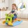 Keezi Kids 3-in-1 Slide Set Toddler Indoor Playset with Rocking Horse and Ring Toss Multicolour for 3+ Years