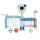 Keezi 5-in-1 Kids Sports Set: Basketball, Soccer, Bowling & More - Non-Toxic PP, Ages 3-7, Indoor/Outdoor Play, Blue