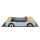 Keezi Wooden Car Sandpit 120cm Kids Sandbox with Steering Wheel Bench Seats Bonnet Storage Ground Sheet