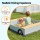 Keezi Wooden Car Sandpit 120cm Kids Sandbox with Steering Wheel Bench Seats Bonnet Storage Ground Sheet