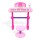 Keezi Kids 37-Key Piano Keyboard Set with Stool & Microphone - Pink, LED Lights, 5 Beats & 10 Songs, Ages 3+