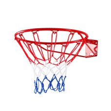 Everfit 45cm Basketball Hoop Rim with Tough Steel Frame, Weather-Resistant Nylon Net - Easy Assembly for Outdoor Fun
