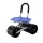 Gardeon Garden Stool Seat Foldable with Wheels, ABS Plastic & Steel, Adjustable Height, Blue, 46-56cm, 130kg Capacity