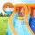 AirMyFun Kids Inflatable Water Park with Double Slides, Climbing Wall, PVC, 465x390cm, Blower Included