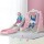 Keezi Kids 3-in-1 Slide Swing Set with Basketball Hoop, Durable Non-Toxic Material, 170cm Pink, Easy Assembly